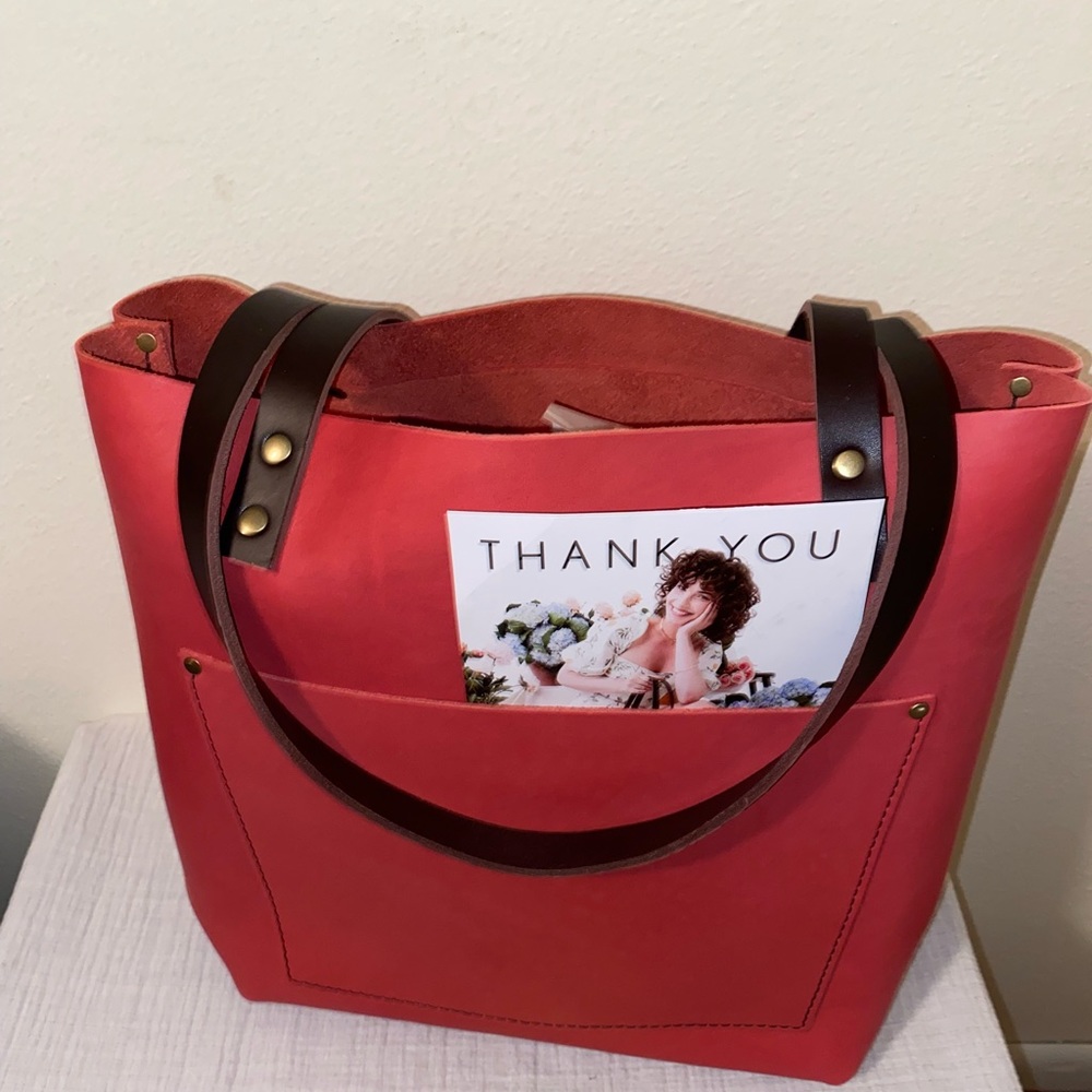 Portland leather Tulip tote